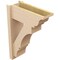 Ekena Millwork 8-in W x 20-in D x 28-in H Balboa Trad Rough Cedar Woodgrain TimberThane Outlooker, Primed Tan OUTUR080X20X28BOA04RCPR - alternate 3
